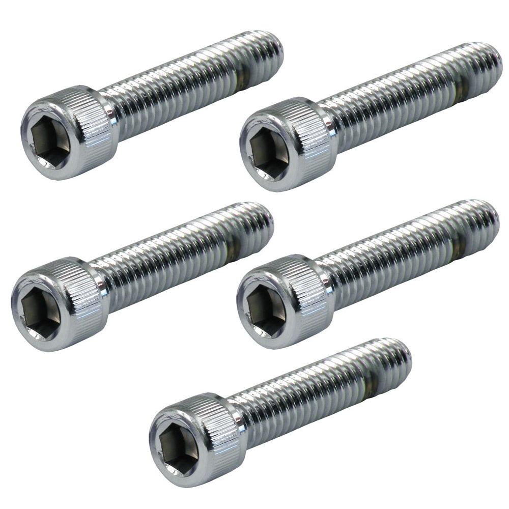 3/8-16 X 1-1/2 ALLEN BOLTS CHROME 5-PACK