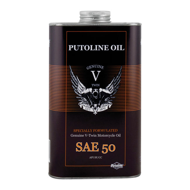 Putoline, Sea 50 Mono Grade Mineral. 1 Liter For Harley-Davidson