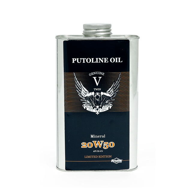 Putoline, 20w50 Mineral. 1 Liter For Harley-Davidson 62600007 62600013 62600017 62600023