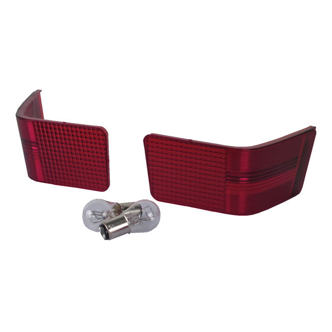 Tour-Pak Lens Kit Red For Harley-Davidson