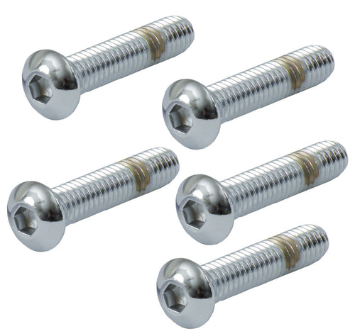5 Tornillo 5/16-18 X 2 1/2 INCH BUTTONHEAD BOLT CHR