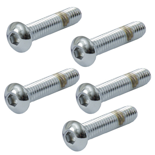 5 Tornillo 5/16-24 X 1-1/2 Inch Buttonhead Bolt Chrome For Harley-Davidson