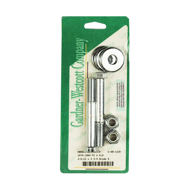 Riser Bolt Kit. 1/2-13 X 3 3/4. Hex For Harley-Davidson