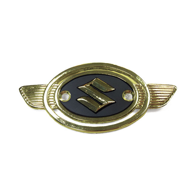 Suzuki Tank-Emblem Gold/Schwarz