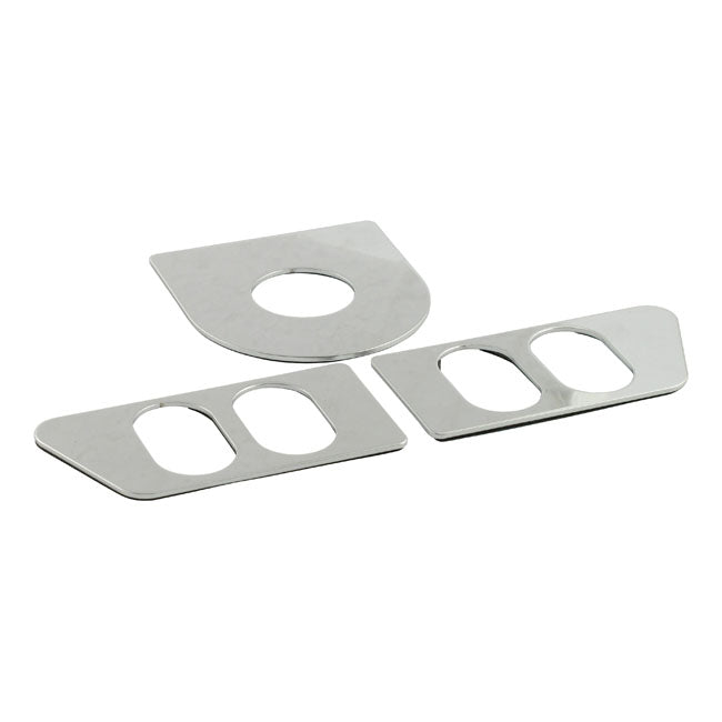 Chrome Ignition & Switch Cover Set 3pcs For Harley-Davidson