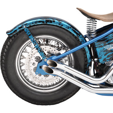 POLISHED STAINLESS STEEL DRILLED BRAKE ROTORS FOR HARLEY-DAVIDSON