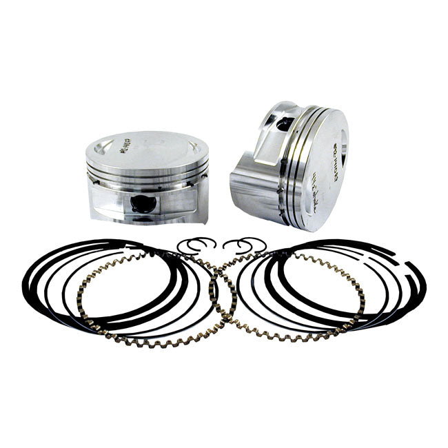 S&S 113ci 4 Inch Bore Piston Kit, Std For Harley-Davidson