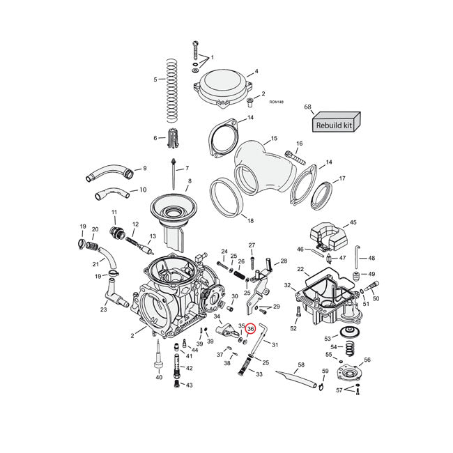 E-Clip, Accelerator Pump Lever For Harley-Davidson