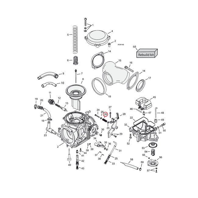 Spring, Idle Screw. Cv Carb For Harley-Davidson