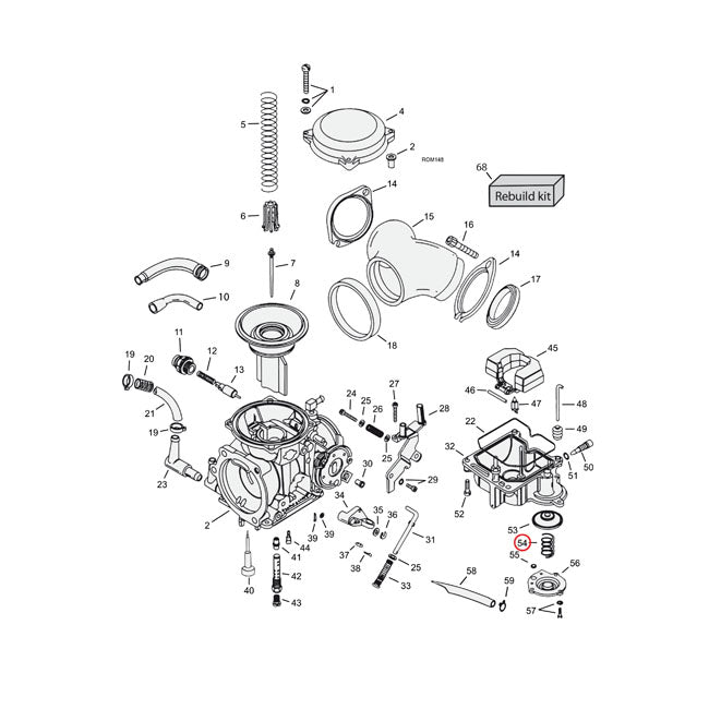 Spring, Acc. Pump Diaphram For Harley-Davidson