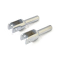 Repl. Iso Peg Chrome Ends, Female For Harley-Davidson