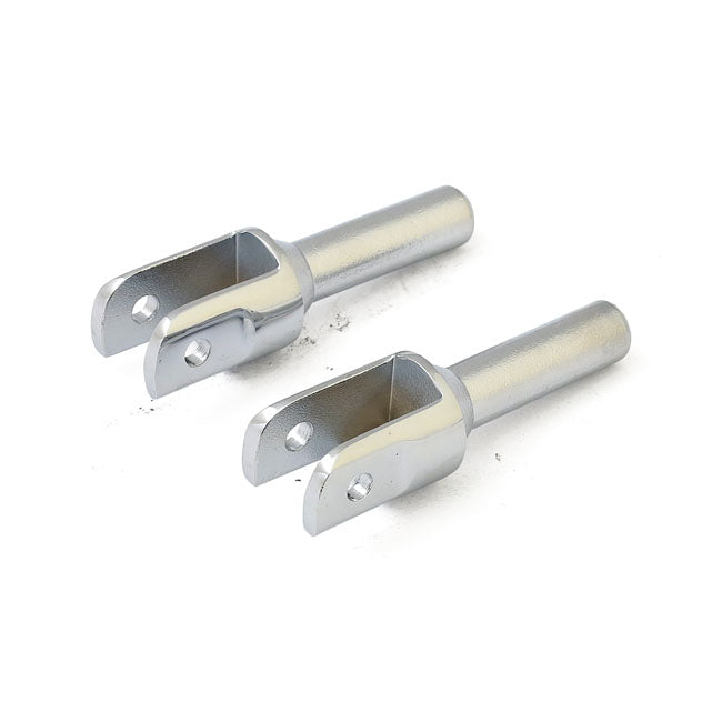 Repl. Iso Peg Chrome Ends, Female For Harley-Davidson