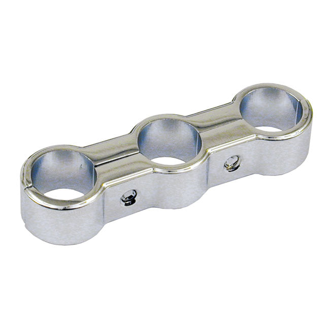 Chrome Triple Hose Separator For Harley-Davidson