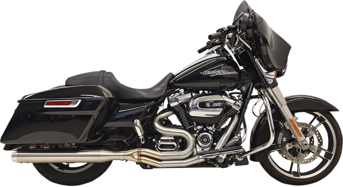 BASSANI XHAUST LONG ROAD RAGE III STAINLESS 2-INTO-1 SYSTEMS FOR HARLEY-DAVIDSON 2017 - 2019 Brushed Road Rage III 2-Into-1 Exhaust System
