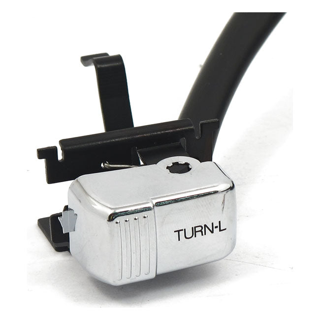 H/B Switch Chrome, Left Turn Signal For Harley-Davidson