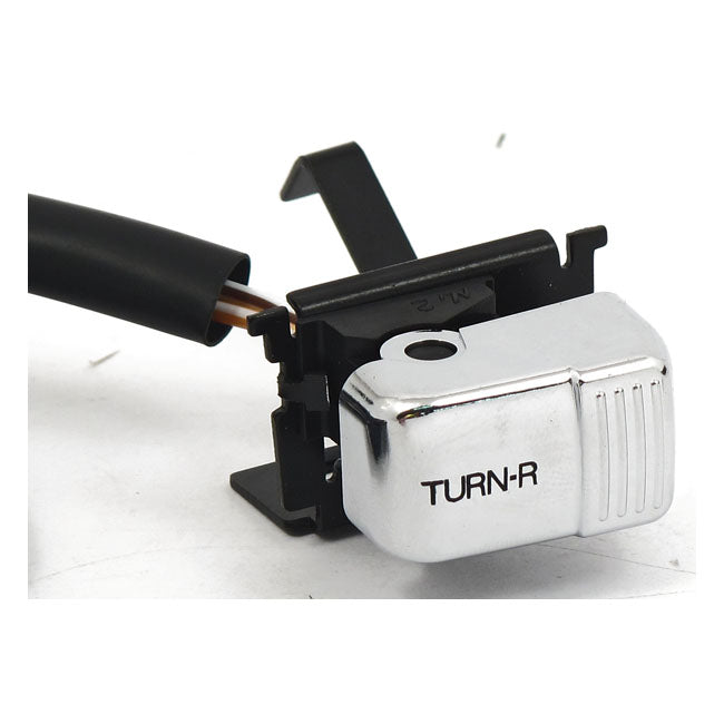 H/Bar Switch Chrome, Right Turn Signal For Harley-Davidson