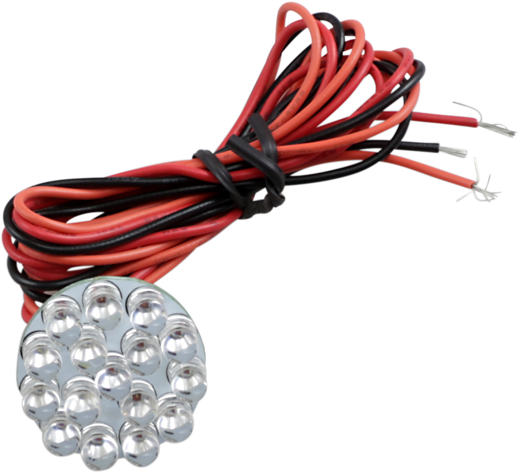 CUSTOM DYNAMICS UNIVERSAL LED CLUSTERS BULB LED CLSTR 1" RED