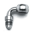 Goodridge Chrome Banjo Fitting 3/8", 90 Degree, 10mm For Harley Davidson