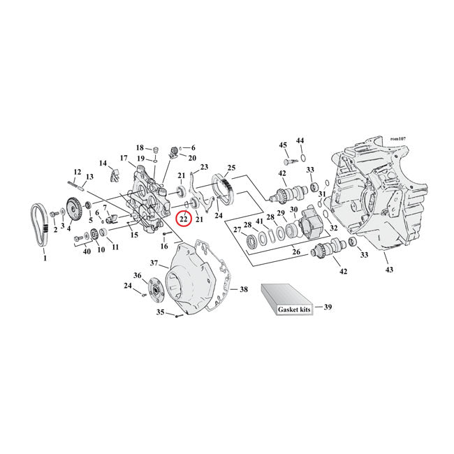 Ret. Ring, Cam Ball Bearing For Harley-Davidson