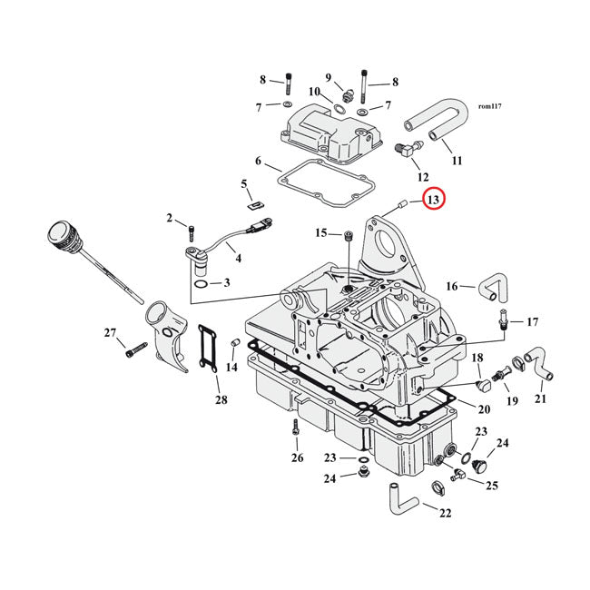 Dowel Pin, Transmission For Harley-Davidson