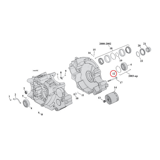 Ret. Rings, Pinion/Sprocketshaft Bearing For Harley-Davidson