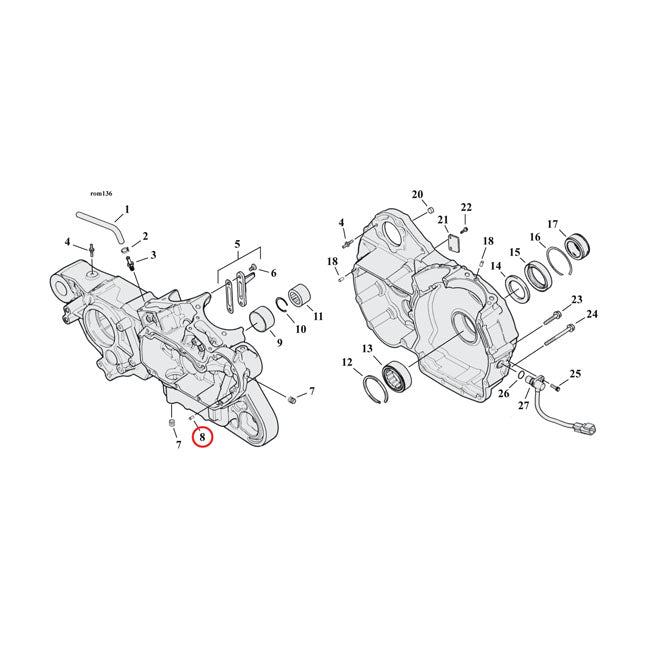 Pin Dowel per Harley Davidson