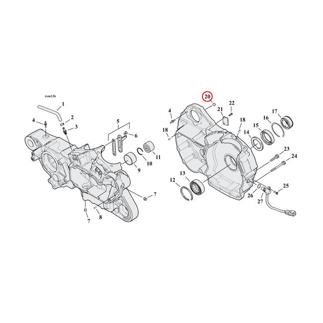 S&S, Dowel Pin voor Harley Davidson