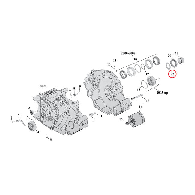 Thrustwasher, Sprocket Shaft Bearing For Harley-Davidson