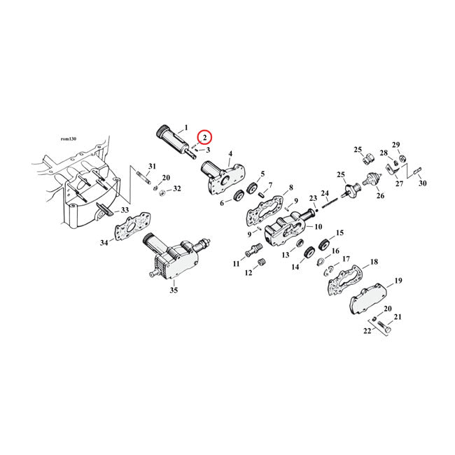 Dowel Pin, Oil Pump Feed Gear For Harley-Davidson