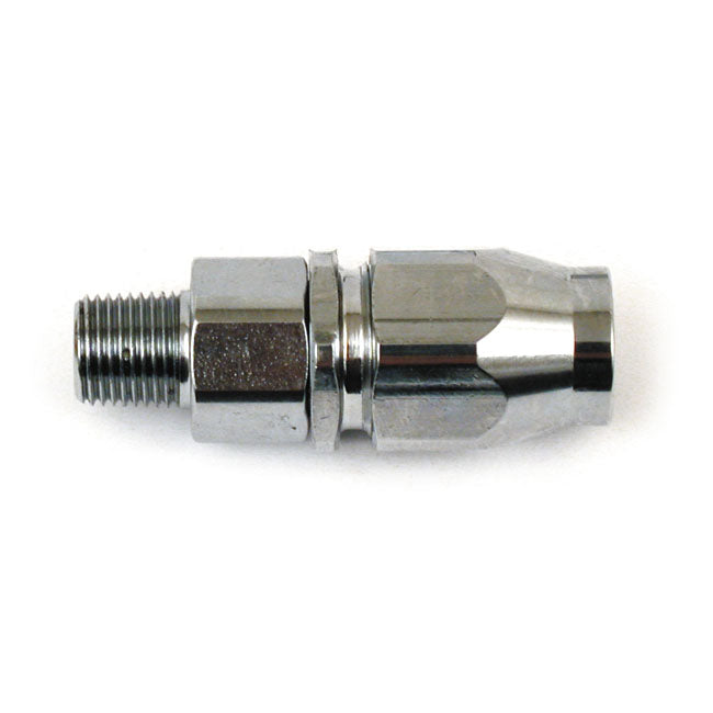 Goodridge Oil Hose Fitt. 1/8npt Straight For Harley-Davidson