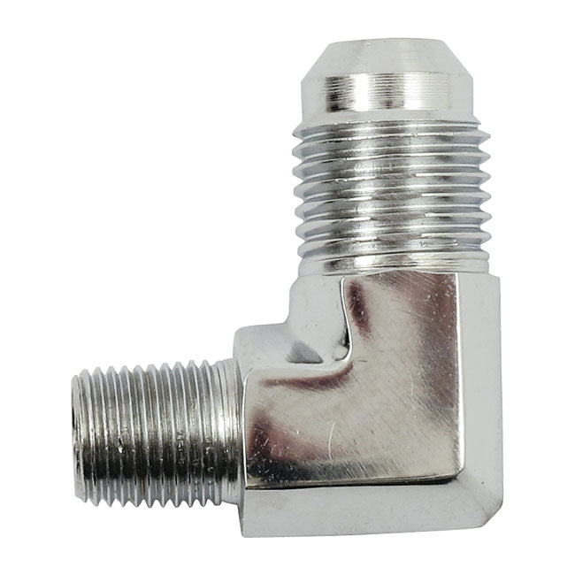 Goodridge Oil Line Fitting, 90 Degrees For Harley-Davidson