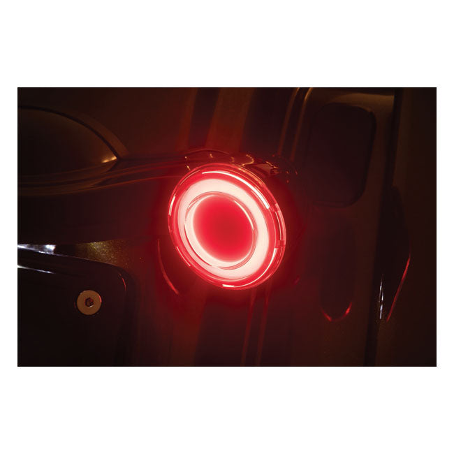 Kuryakyn, Tracer-LED-Blinkereinsatzsatz hinten. Getönte Linse für Harley Davidson