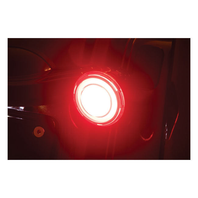 Kuryakyn, Tracer-LED-Blinkereinsatzsatz hinten. Getönte Linse für Harley Davidson