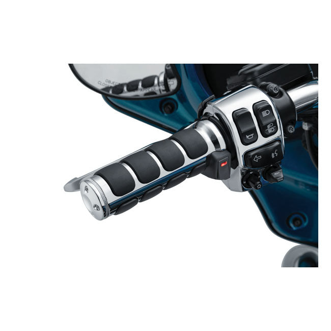 Kuryakyn, beheizte ISO-Griffe. Chrom für Harley Davidson