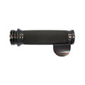Avon Custom Contour Grips, Black Anodized/Black Rubber For Harley Davidson