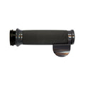 Avon Custom Contour Grips, schwarz eloxiert/schwarzer Gummi für Harley Davidson