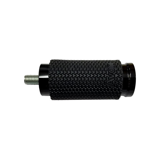 AVON Shift / Brake Peg Memory Foam, schwarz eloxiert für Harley Davidson