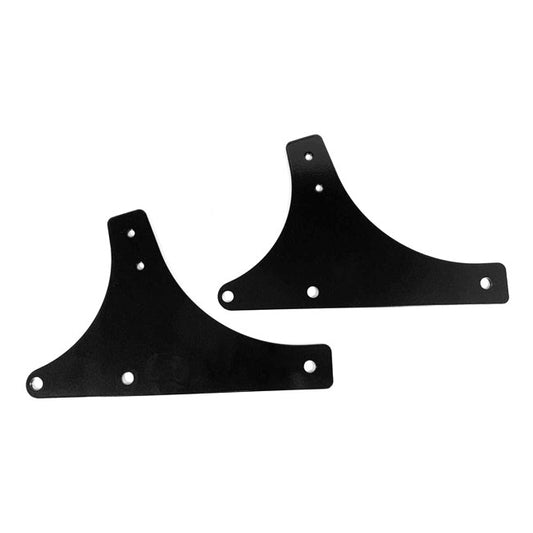 WESTLAND CUSTOMS, SISSY BAR SIDE PLATES. BLACK FOR HARLEY-DAVIDSON