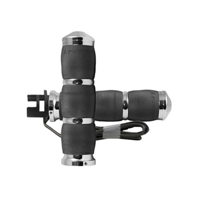 Avon Air Cushioned Grips, Heated, Chrome For Indian