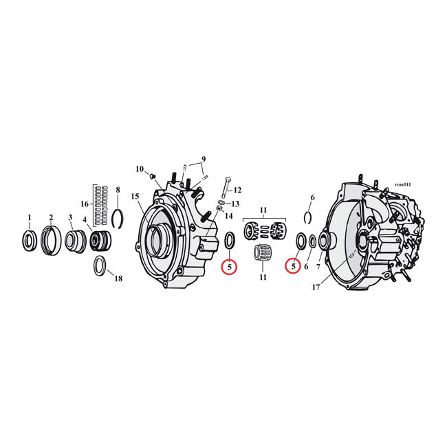 Thrust Washers, Pinion Shaft For Harley-Davidson