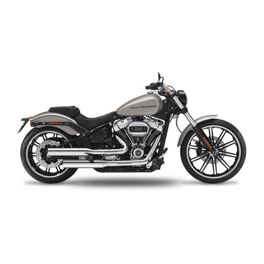 Kesstech Fusion Long Slip-ons Chrome, Coup-court pour Harley Davidson