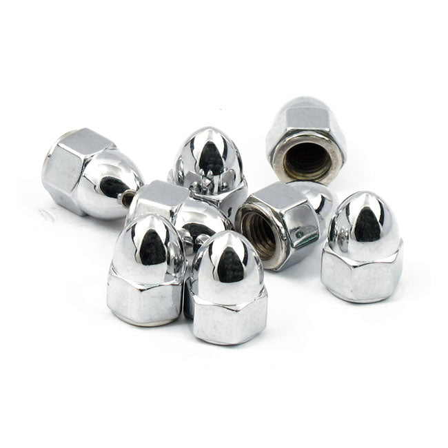 Nut Chrome Plated Acorn Exhaust Mounting For Harley-Davidson