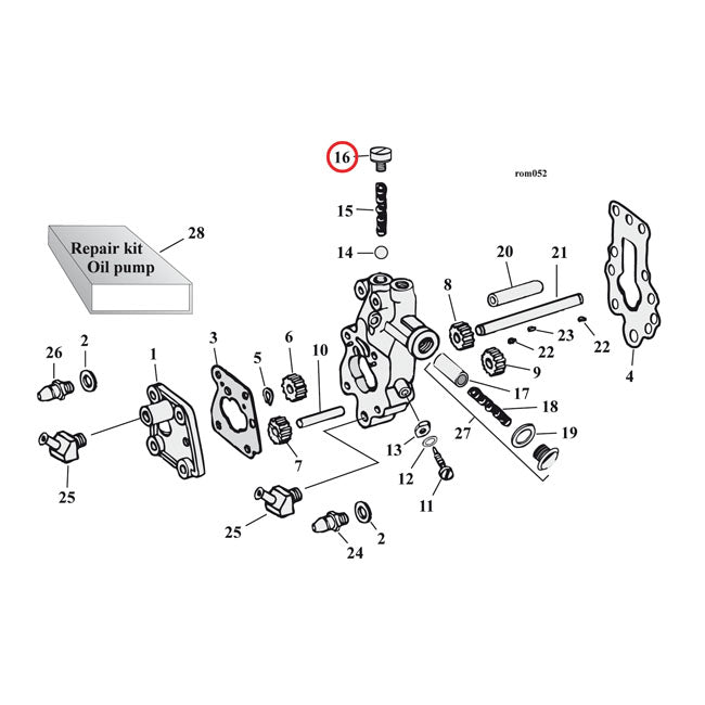 Plug Allen, Oil Pump Check Valve For Harley-Davidson