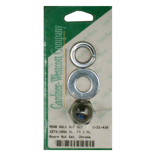 Rear Acorn Axle Nut Set, Rear Wheel For Harley-Davidson