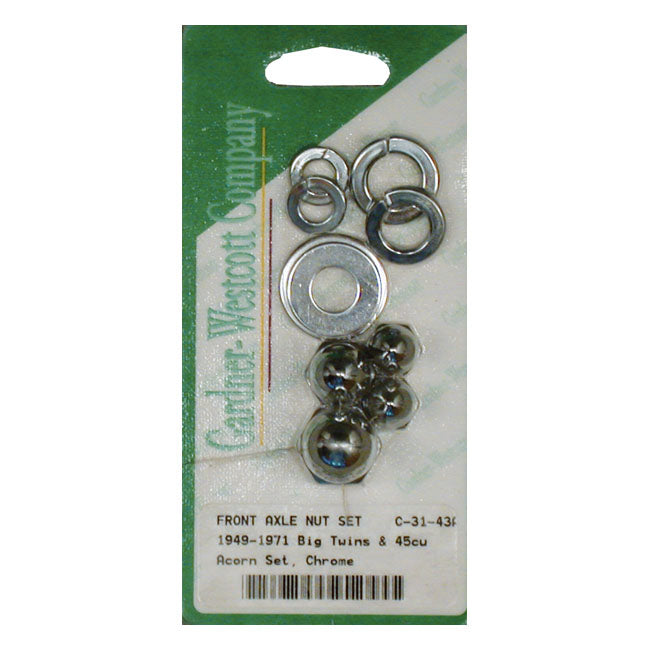 Front Axle Kit Set, Front Wheel For Harley-Davidson