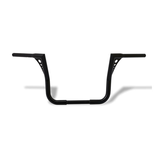 Bagger 1-1/4" Handlebar 12" High Black For Harley-Davidson