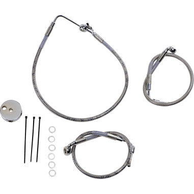 STANDARD LENGTH STAINLESS STEEL BRAKE LINE KITS FOR HARLEY-DAVIDSON