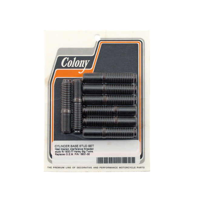 Colony Cylinder Base Stud Set For Harley-Davidson