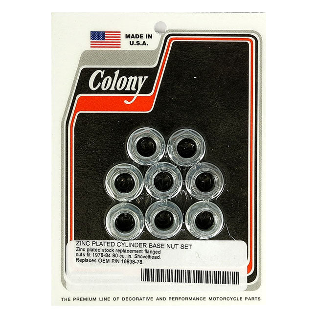 Colony Cyl Base Nut Kit For Harley-Davidson