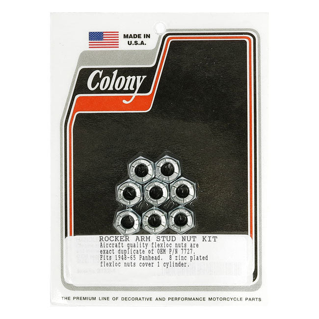 Colony Flex Nut Panhead Rocker Studs For Harley-Davidson